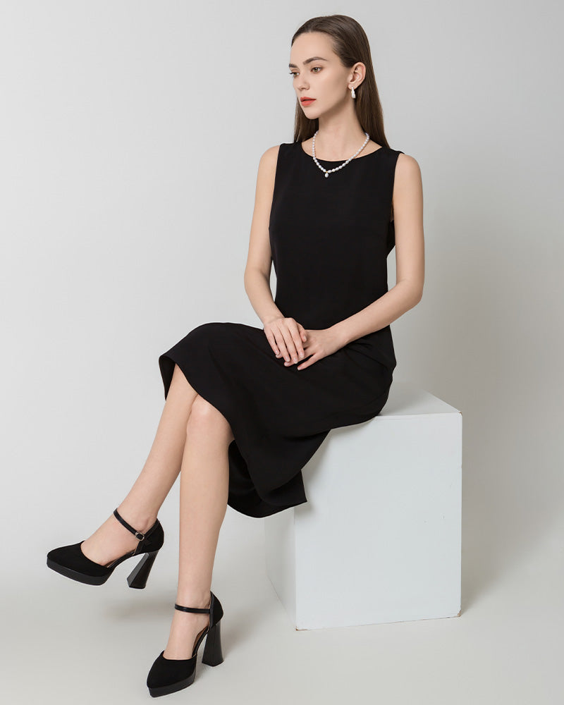 40 Momme Silk Midi Dress