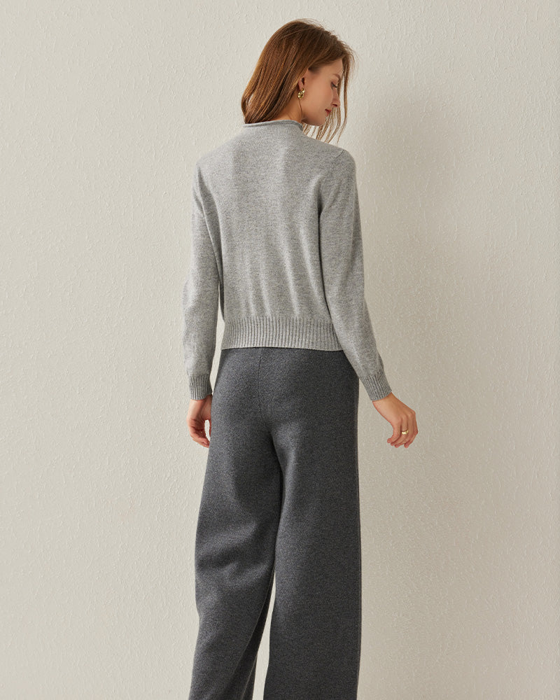 Women's Cashmere Mock Neck Sweater