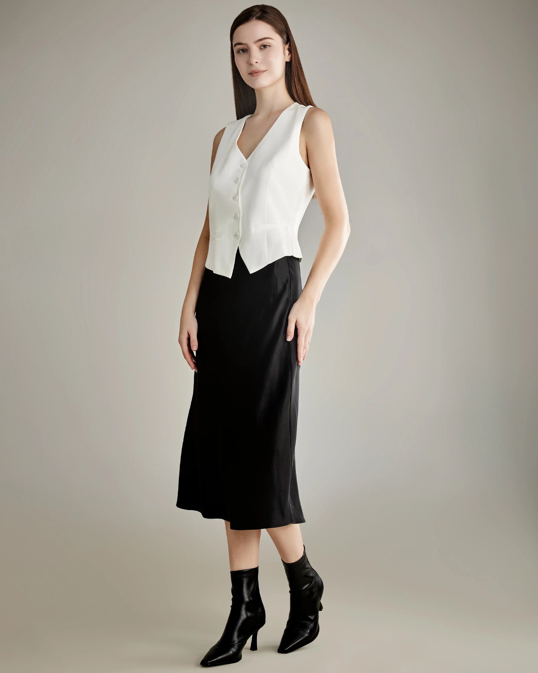 Women's Silk Suit Vest