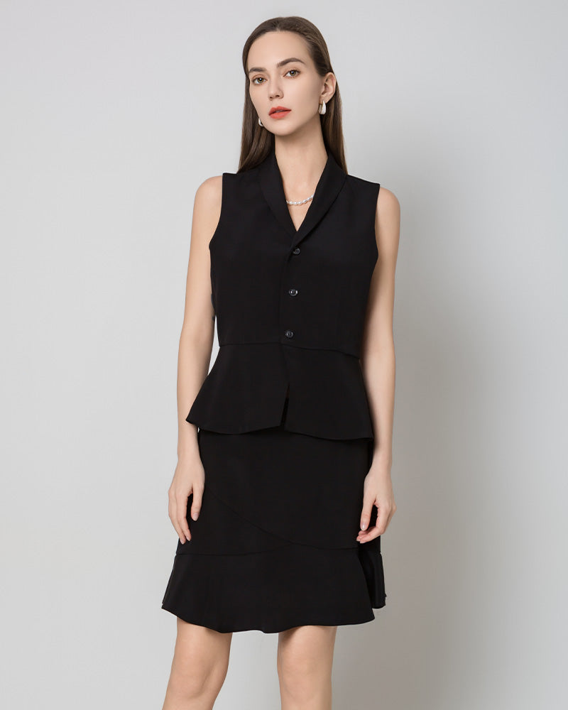 40 Momme V-Neck Silk Vest