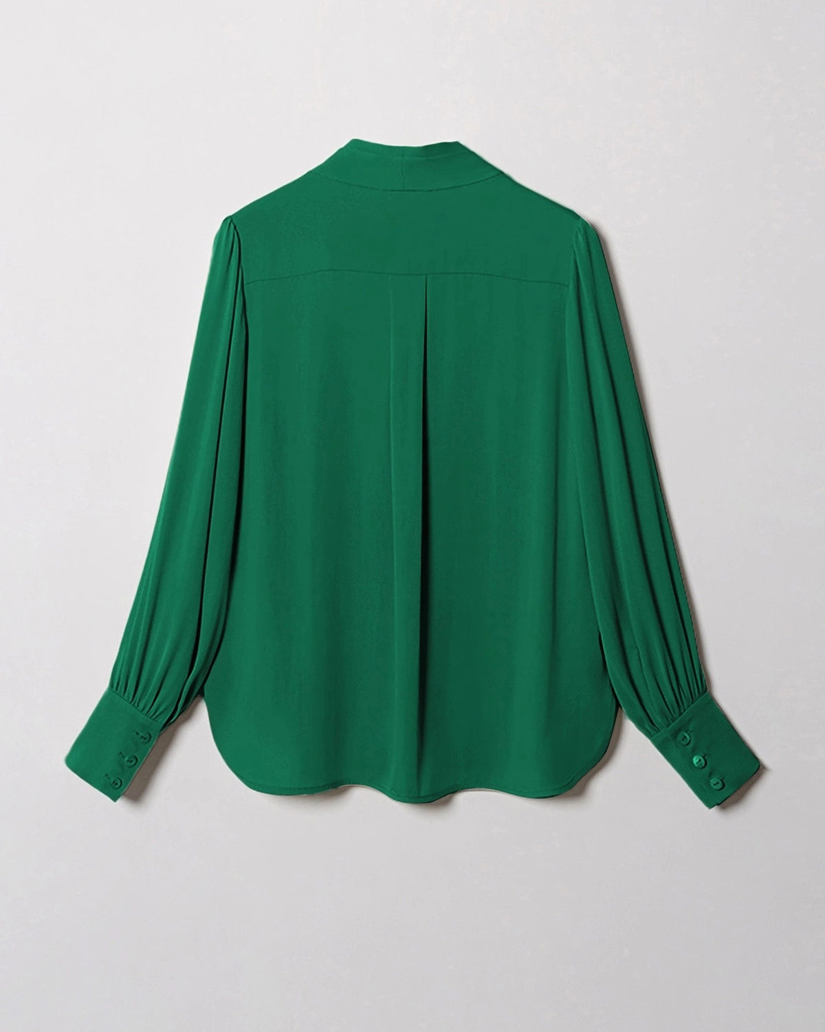Chic Deep V-Neck Silk Blouse